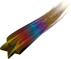 Colorful Abstract Shooting Star PNG Image