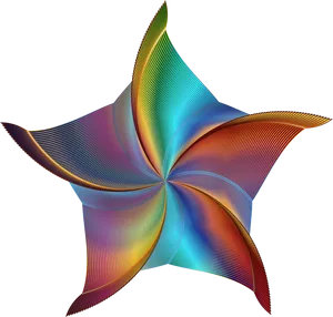 Colorful Abstract Starfish Clipart PNG Image