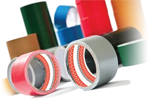 Colorful Adhesive Tapes Collection PNG Image