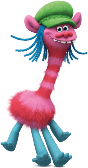 Colorful_ Animated_ Troll_ Character PNG Image