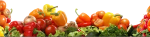 Colorful Assortmentof Fresh Vegetables Banner PNG Image