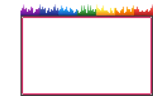 Colorful Audio Spectrum Overlay PNG Image