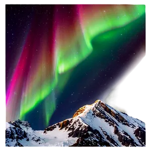 Colorful Aurora Over Mountains Png 06202024 PNG Image