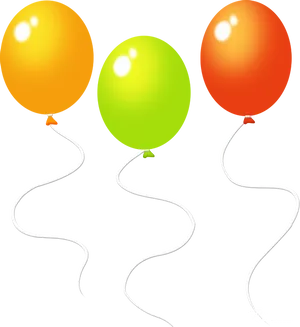 Colorful Balloons Transparent Background PNG Image