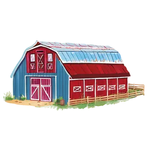 Colorful Barn Art Png Ckx82 PNG Image