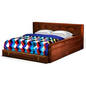 Colorful Bed Emoji Png 06292024 PNG Image