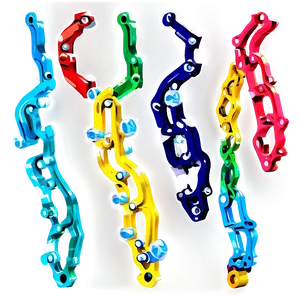 Colorful Bicycle Chain Png 06292024 PNG Image