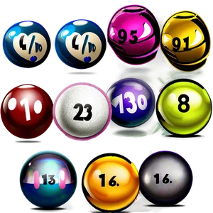 Colorful_ Bingo_ Balls_ Set PNG Image