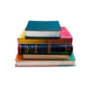 Colorful Books Stack Png 12 PNG Image