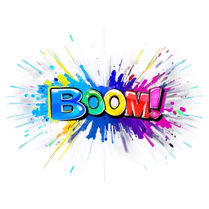 Colorful Boom Illustration Png Quw67 PNG Image