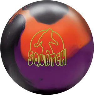 Colorful Bowling Ballwith Logo PNG Image