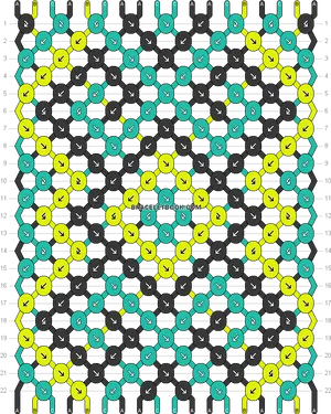 Colorful Bracelet Pattern Instructions PNG Image
