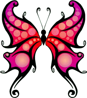 Colorful Butterfly Graphic PNG Image