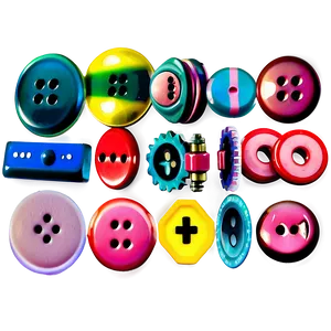 Colorful Button Collection Png Ypm24 PNG Image