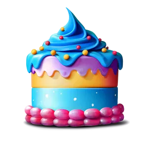 Colorful Cake Emoji Png Dhj PNG Image