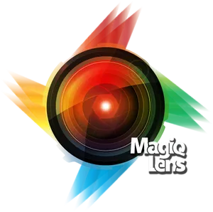 Colorful Camera Lens Graphic PNG Image