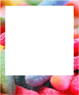 Colorful Candies Tumblr Border PNG Image