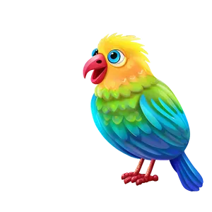 Colorful Cartoon Bird Png Vmc91 PNG Image