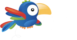 Colorful Cartoon Dodo Bird Logo PNG Image