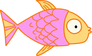 Colorful Cartoon Fish PNG Image