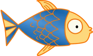 Colorful Cartoon Fish Illustration PNG Image