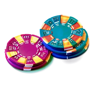 Colorful Casino Chips Png Ywf PNG Image