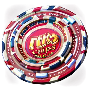 Colorful Casino Chips Stack PNG Image