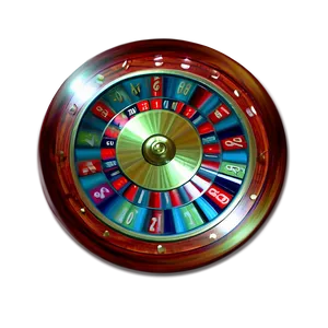 Colorful Casino Roulette Wheel PNG Image