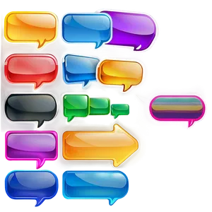 Colorful Chat Box Background Png 85 PNG Image