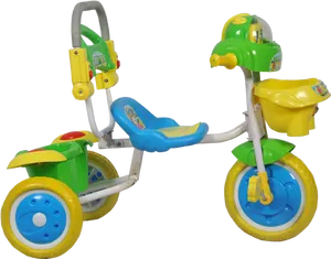 Colorful Childrens Tricycle PNG Image