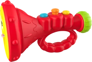 Colorful Childrens Trumpet Toy PNG Image