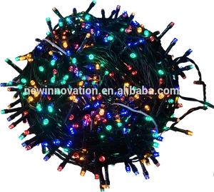 Colorful Christmas Lights Bundle PNG Image