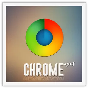 Colorful Chrome Logo Design PNG Image