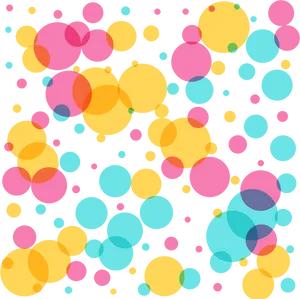 Colorful Circles Pattern Background PNG Image