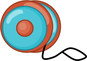 Colorful Classic Yoyo Illustration PNG Image