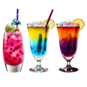 Colorful Cocktails Png Bmy40 PNG Image