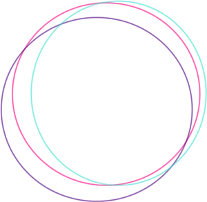 Colorful Concentric Circleson Black Background PNG Image