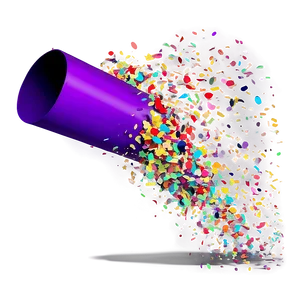 Colorful Confetti Cannon Burst Png 06282024 PNG Image