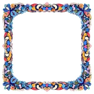 Colorful Cute Frame Png Ain57 PNG Image