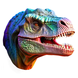 Colorful Dinosaur Head Sketch Png 9 PNG Image