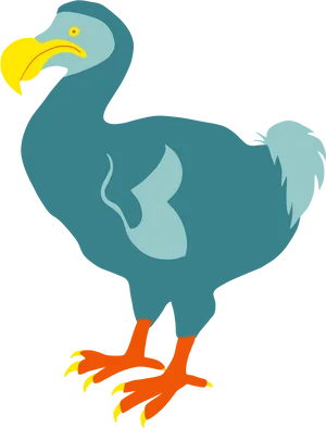 Colorful Dodo Bird Illustration PNG Image