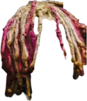 Colorful Dreadlocks Texture PNG Image