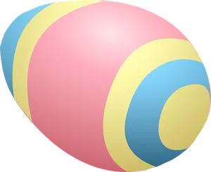 Colorful Easter Egg Graphic PNG Image