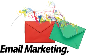 Colorful Email Explosion PNG Image