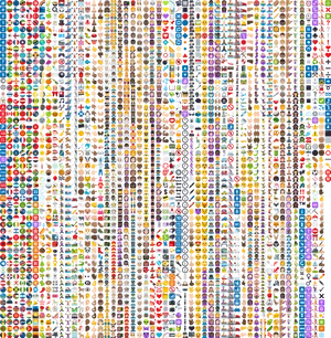 Colorful_ Emoji_ Collage_ Pattern PNG Image