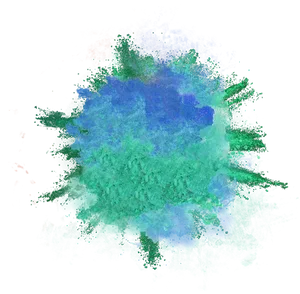 Colorful Explosion Powder Art PNG Image