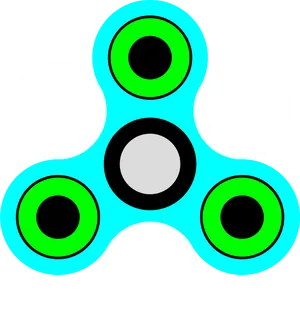 Colorful Fidget Spinner Vector Illustration PNG Image