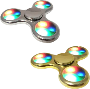 Colorful Fidget Spinners PNG Image