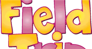 Colorful_ Field_ Trip_ Text_ Logo PNG Image