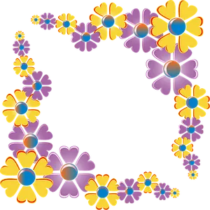 Colorful Floral Alphabet Letter R PNG Image